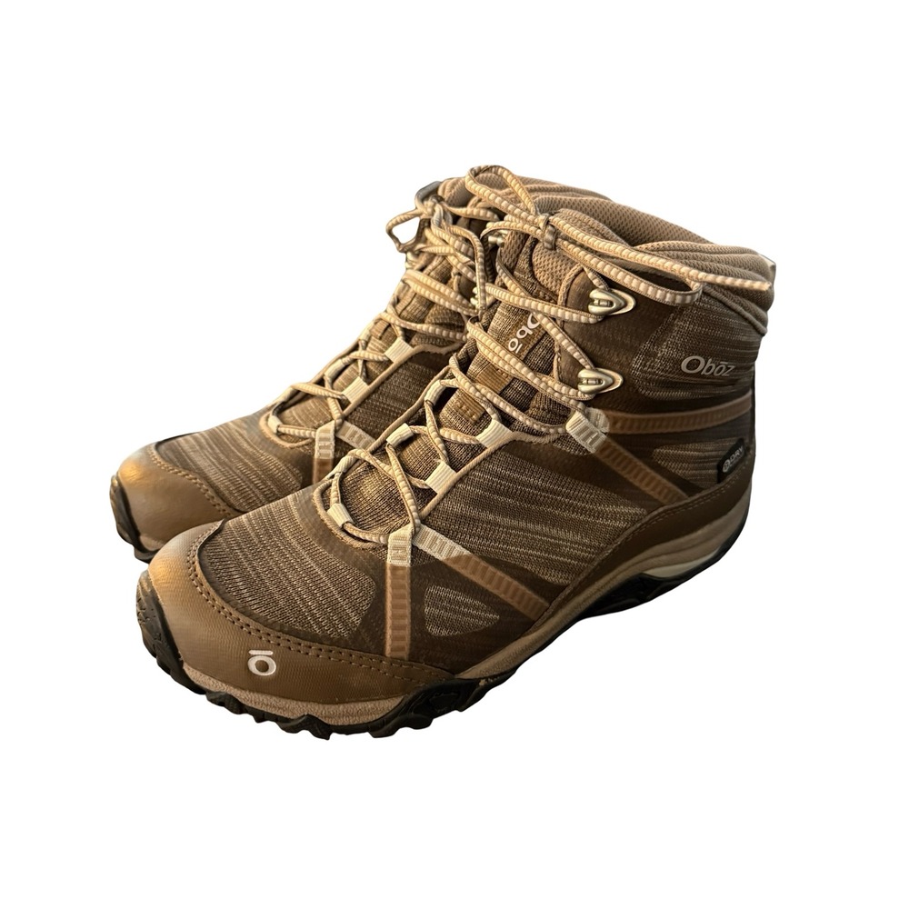 Oboz Juniper Mid B-DRY Waterproof Hiking Boots Women's Size 8 Brown Trail